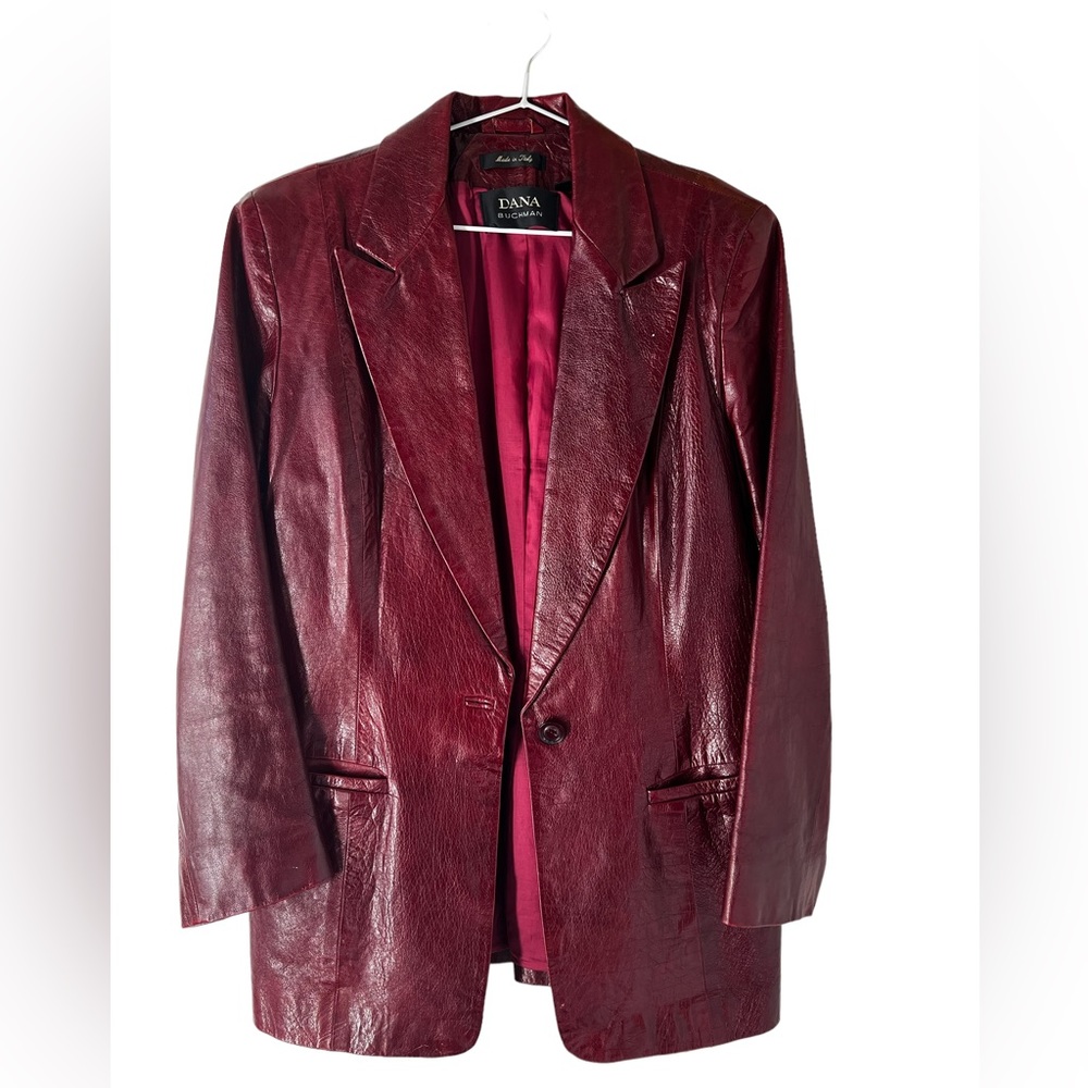 Vintage blazer in leather